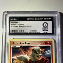 Arcanine G 15/147 Supreme Victors Cosmos Pokemon CGC GUINNESS WORLD RECORD - Image 2
