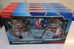 LOT OF 5 Pokemon Greninja EX & Kingdra EX Special Collection Box Factory Sealed - Image 1