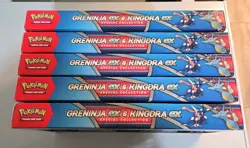 LOT OF 5 Pokemon Greninja EX & Kingdra EX Special Collection Box Factory Sealed - Image 2