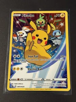 Pokemon TCG Pikachu SWSH020 Promo *PLEASE SEE PHOTOS* - Image 1