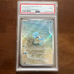 PSA 9 - 2023 Squirtle 170/165 Sv: Scarlet & Violet 151 Holo Pokemon - Image 1