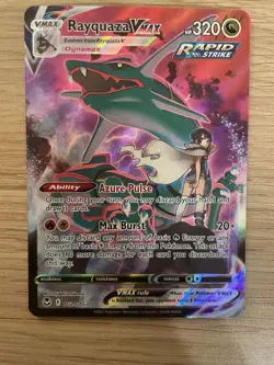 2022 Pokemon SWSH Silver Tempest Rayquaza VMAX Trainer Gallery Holo #TG20/TG30 - Image 1