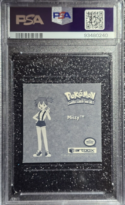 PSA 9 1999 Pokemon Sticker ~ Misty ~ ArtBox Series 1 Bonus Prism #PR36 - Image 2