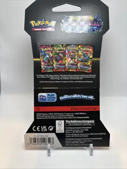 2 Sealed Pokemon Blister Packs Phantasmal Flames And Paradox Rift - Image 3