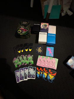 Pokemon TCG mixed lot ETB sleeve dice mcdonalds pack deck box energy pikachu - Image 3