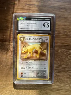 Dark Persian Japanese Rocket Gang CGC 9.5 Mint+ Pokemon 1997 Vintage - Image 1