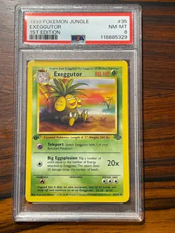 1999 Pokemon Jungle 1st Edition Exeggutor PSA 8 (NM-MT) - Image 1