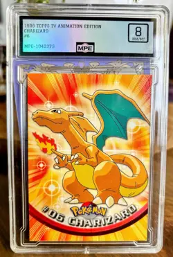 1999 TOPPS POKEMON TCG Charizard #06 TV ANIMATION - Image 1