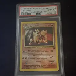 Arcanine Black Star Promo #6 Rare Non-Holo Pokemon 2000 PSA 10 - Image 3