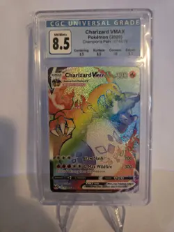 2020 Pokemon Charizard VMAX Champion's Path 074/073 RR CGC NM/MINT+ 8.5 - Image 2