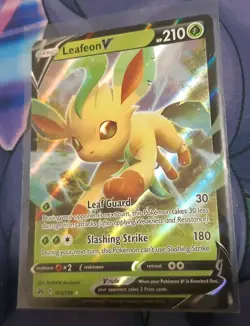 Pokemon TCG - Leafeon V - 013/159 - Crown Zenith - Ultra Rare - NM Pack Fresh - Image 1