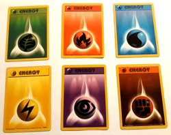 All 6 Original Energy Cards - 1999 Pokemon Base Set - Image 1