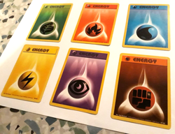 All 6 Original Energy Cards - 1999 Pokemon Base Set - Image 2