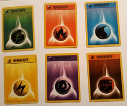 All 6 Original Energy Cards - 1999 Pokemon Base Set - Image 3