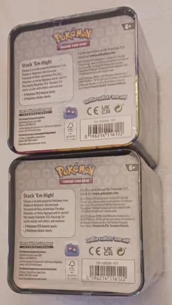 ( 2 ) 2025 Pokemon Stacking Tins & ( 1 ) 2024 Q4 POKEBALL (NEW-SEALED) - Image 3
