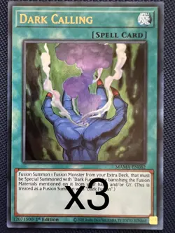 3X Yugioh Dark Calling MAMA-EN082 Ultra Rare 1st Edition NM - Image 1