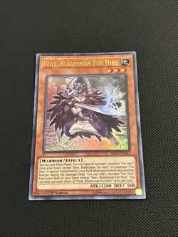 Beat, Bladesman Fur Hire (UR) MP19-EN247 Ultra Rare 1st Edition VLP/NM - Image 1