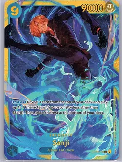 One Piece TCG Sanji OP06-119 SEC -Wings of the Captain Foil (PRB02 Reprint) NM - Image 1