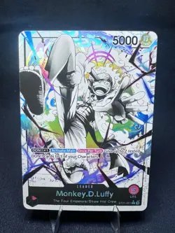 One Piece TCG English ST21-001 Monkey D Luffy Leader Alt Art Parallel - Image 1
