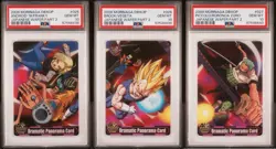 PSA 10 Sequential Android 18 Vegeta Zoro Morinaga Dragon Ball & One Piece Wafers - Image 1