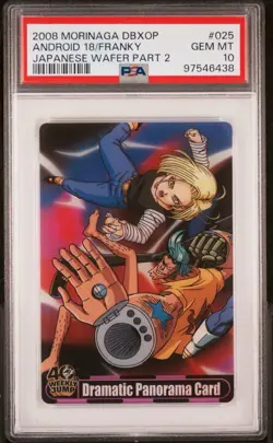 PSA 10 Sequential Android 18 Vegeta Zoro Morinaga Dragon Ball & One Piece Wafers - Image 3