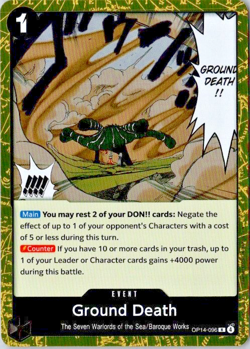 ONE PIECE English Ground Death OP14-096 The Azure Sea's Seven - Image 1