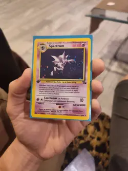 Haunter Fossil Holo 1st Edition 6/62 Rare French Pokemon Card - Image 1
