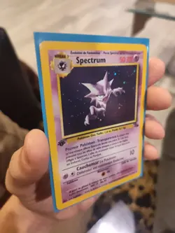 Haunter Fossil Holo 1st Edition 6/62 Rare French Pokemon Card - Image 3