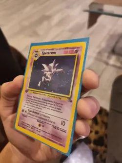 Haunter Fossil Holo 1st Edition 6/62 Rare French Pokemon Card - Image 4