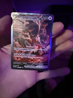 Pokemon TCG Prismatic Evolutions Bloodmoon Ursaluna EX Full Art SAR Card 168/131 - Image 1