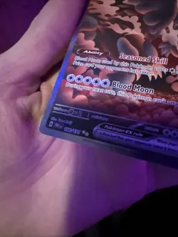 Pokemon TCG Prismatic Evolutions Bloodmoon Ursaluna EX Full Art SAR Card 168/131 - Image 2