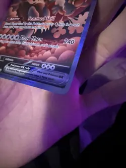 Pokemon TCG Prismatic Evolutions Bloodmoon Ursaluna EX Full Art SAR Card 168/131 - Image 3