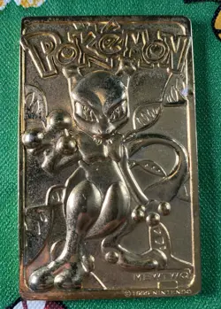 23 K Gold Plated Mew Two Pokemon Card (Nintendo 1999) 23K - Image 1