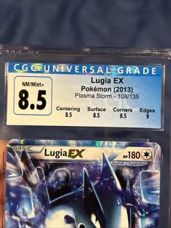 Lugia EX Team Plasma Holo Ultra Rare Card 108/135 Plasma Storm CGC 8.5 - Image 2