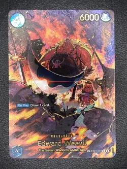 Edward Weevil SP R EB01-023 THE AZURE SEA'S SEVEN ONE PIECE Card ENGLISH OP14 - Image 1