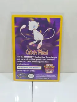 CATCH MEW Card Promo - Pokemon the Movie - 1999 Pokemon Wizards of the Coast - Image 1