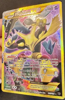 Alakazam EX 125/124 2016 Fates Collide Pokemon Card Secret Rare Alt Art - Mp - Image 4