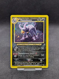 Pokemon Card Houndoom 4/75 Holo Rare Neo Discovery WOTC Played - Image 1