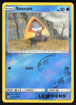 Snorunt - 37/236 - Reverse Holo Common - Unified Minds - Pokemon Card - Image 1