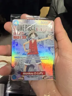 One Piece TCG Monkey D. Luffy US College Basketball Promo Card 1/23 In HAND!! - Image 2