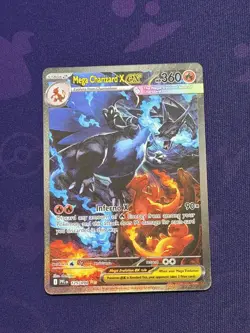 Mega Charizard X ex 125/094 SIR Me02: Phantasmal Flames Pokemon Card TCG CCG - Image 1