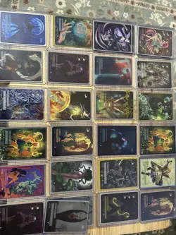 Back Alley Mages Huge Lot Of All Foil Cards In All Rarities + Autographed Box - Image 5