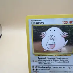 Chansey 003/102 Base Holo Pokemon card *Excellent Condition - Image 2