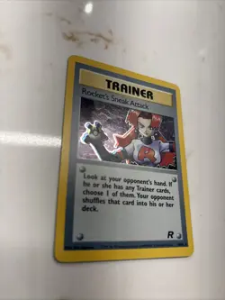 Pokemon 2000 Rockets Sneak Attack Trainer Holo Card 16/82 - Image 3