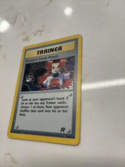 Pokemon 2000 Rockets Sneak Attack Trainer Holo Card 16/82 - Image 4