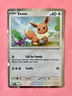 Eevee - 043 Scarlet & Violet Cosmos Holo Promo Card NM Pokemon TCG - Image 1