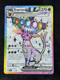 SVP 175 Espeon ex Promo Card Prismatic Evolutions Figure Collection - NM / Mint - Image 1