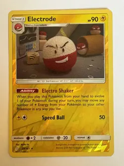 Pokemon Electrode Team Up Reverse Holo Card 39/181 - Image 1