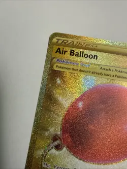 Pokemon TCG Sword & Shield Base Air Balloon Card 213/202 Secret Rare Gold Lp - Image 5