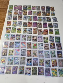 Pokemon Lot Of 100 Cards-Full Arts, Ex’s, Sir’s, Pokeballs, Holos, & More - Image 1
